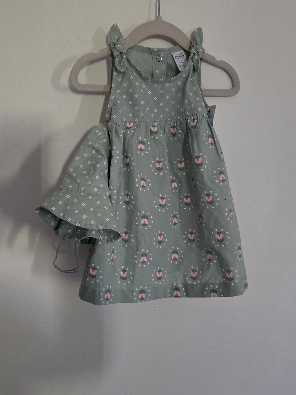 Carter's 9M Floral Dress Set NWT | Matching Hat & Bloomers